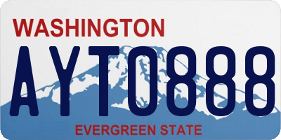 WA license plate AYT0888
