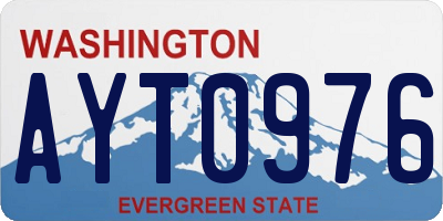 WA license plate AYT0976