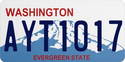 WA license plate AYT1017