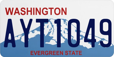 WA license plate AYT1049
