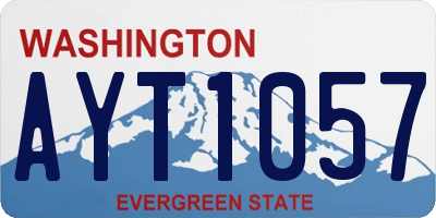 WA license plate AYT1057