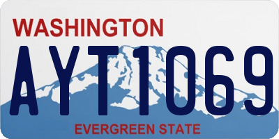 WA license plate AYT1069