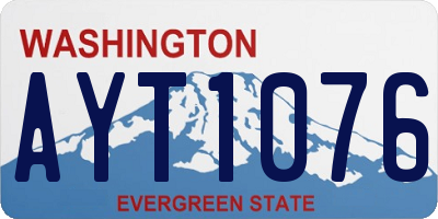 WA license plate AYT1076