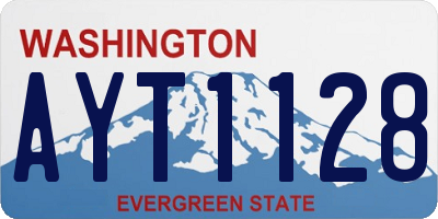 WA license plate AYT1128