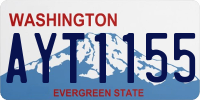 WA license plate AYT1155