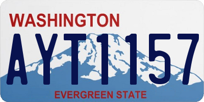 WA license plate AYT1157