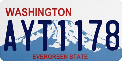 WA license plate AYT1178