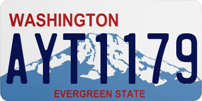 WA license plate AYT1179