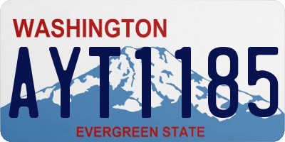 WA license plate AYT1185