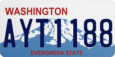 WA license plate AYT1188