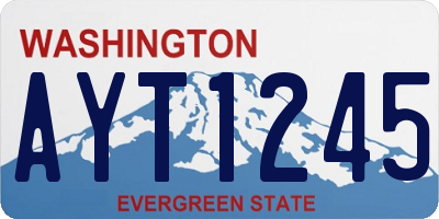 WA license plate AYT1245