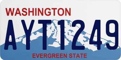 WA license plate AYT1249