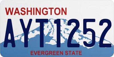 WA license plate AYT1252