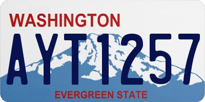 WA license plate AYT1257