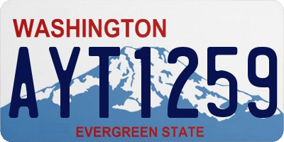 WA license plate AYT1259