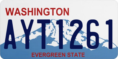 WA license plate AYT1261