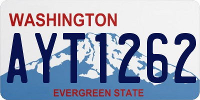 WA license plate AYT1262