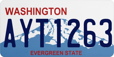 WA license plate AYT1263