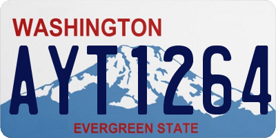 WA license plate AYT1264