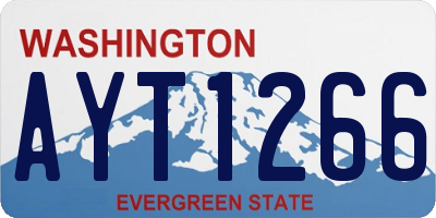 WA license plate AYT1266