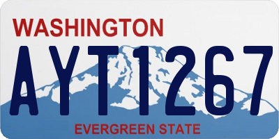 WA license plate AYT1267