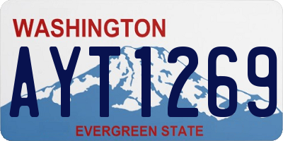 WA license plate AYT1269