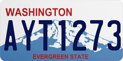 WA license plate AYT1273