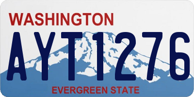 WA license plate AYT1276
