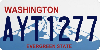 WA license plate AYT1277