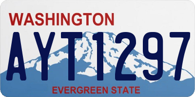 WA license plate AYT1297