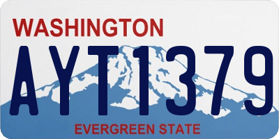 WA license plate AYT1379