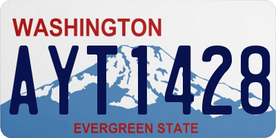 WA license plate AYT1428