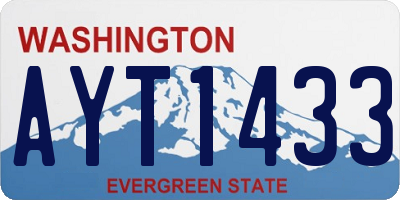 WA license plate AYT1433