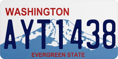 WA license plate AYT1438