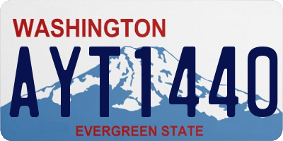 WA license plate AYT1440