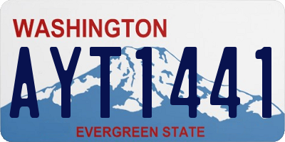 WA license plate AYT1441