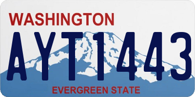 WA license plate AYT1443
