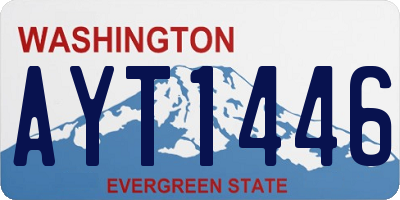 WA license plate AYT1446