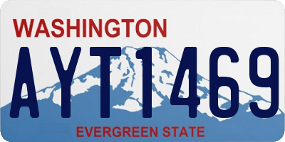 WA license plate AYT1469