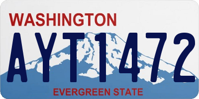 WA license plate AYT1472