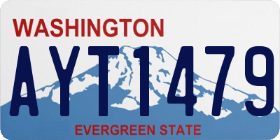 WA license plate AYT1479