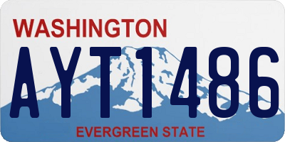 WA license plate AYT1486