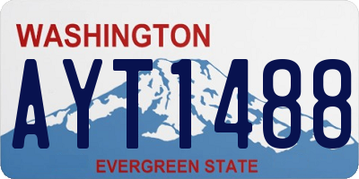 WA license plate AYT1488