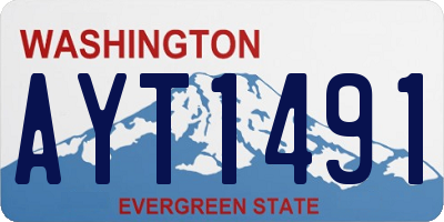WA license plate AYT1491