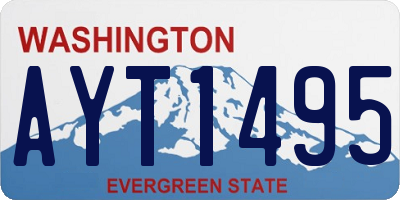 WA license plate AYT1495