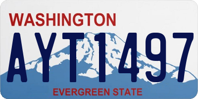 WA license plate AYT1497