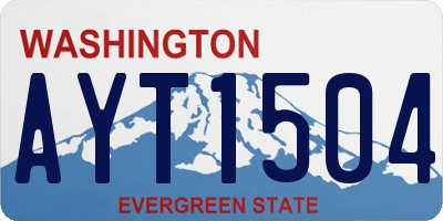 WA license plate AYT1504