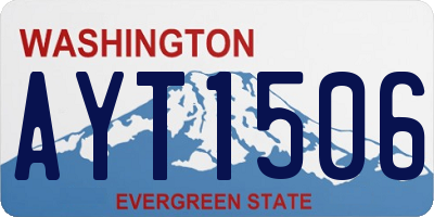 WA license plate AYT1506