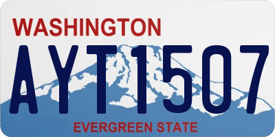 WA license plate AYT1507
