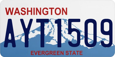WA license plate AYT1509